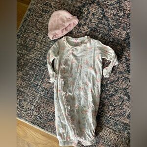 Magnetic Me gown with hat. 0-3 months